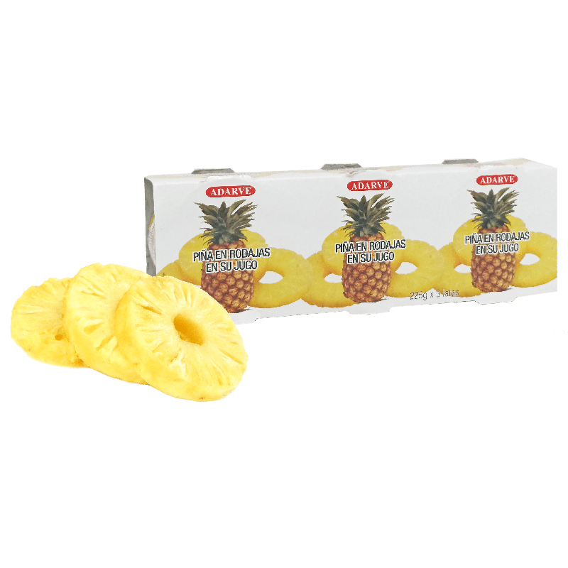351352  Piña En Su Jugo  Adarve Lata 140 Grs Pack-3