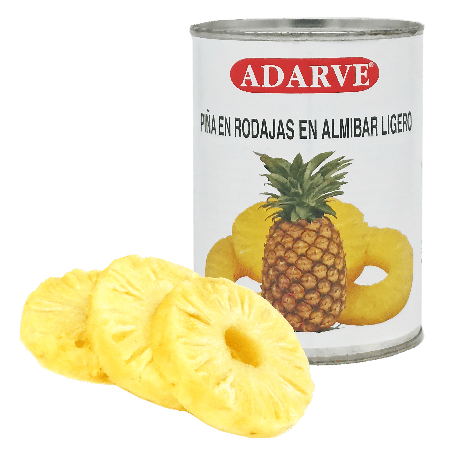 351400  Piña Almibar Adarve Lata 490 Grs