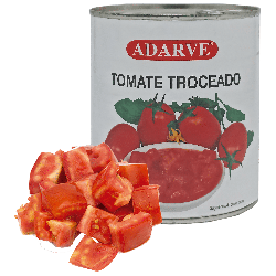 354092  Tomate Natural Troceado Adarve Lata 780 Gr