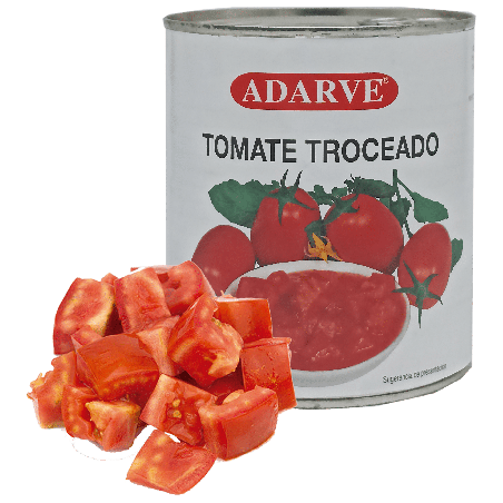 354092  Tomate Natural Troceado Adarve Lata 780 Gr