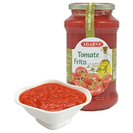 354760  Tomate Frito Aceite Oliva Adarve Cristal 560 Gr