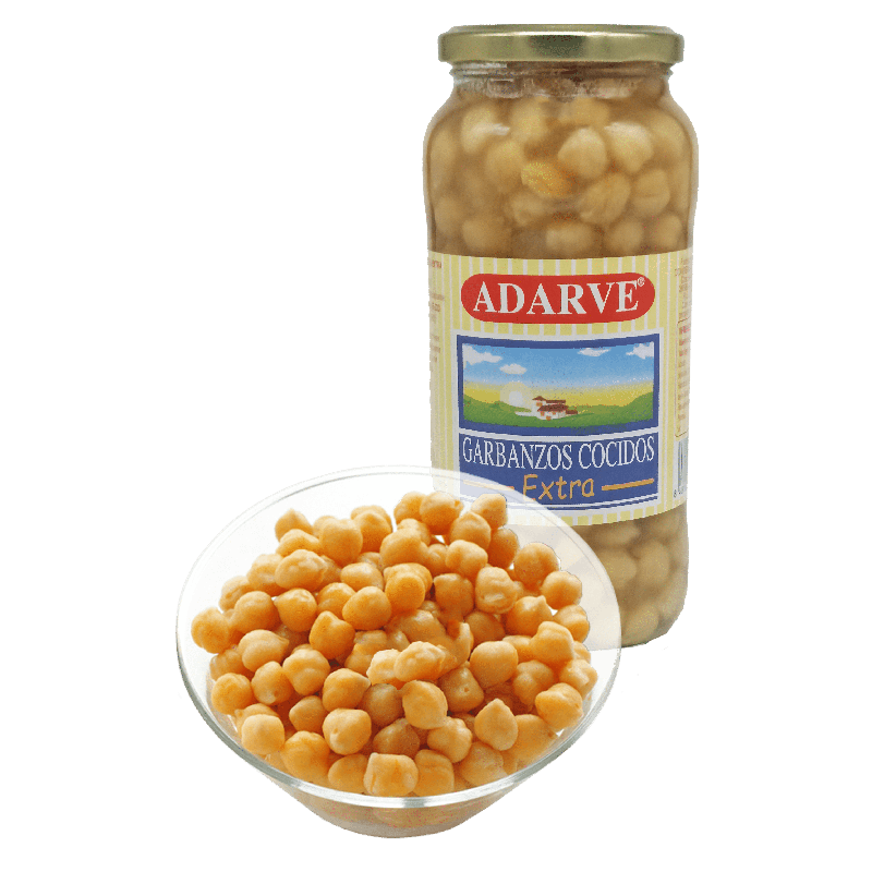360140  Garbanzos Cocidos Adarve Cristal 400 Grs