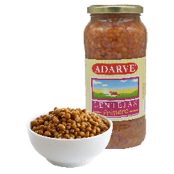 360155  Lentejas Cocidas Adarve Cristal 400 Grs