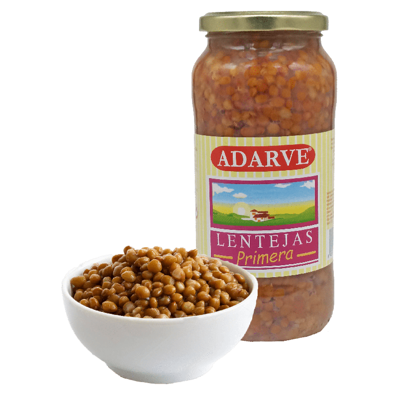 360155  Lentejas Cocidas Adarve Cristal 400 Grs