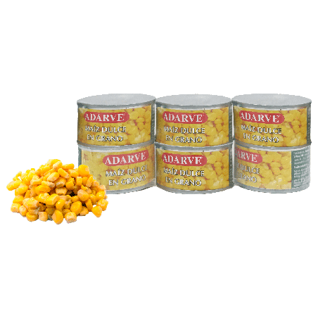 364026  Maiz Dulce Adarve Lata 70 Grs Pack-6