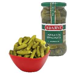 375052  Pepinillo Sabor Anchoa Adarve Tarro 180G