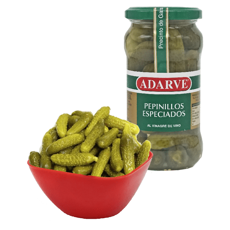 375052  Pepinillo Sabor Anchoa Adarve Tarro 180G