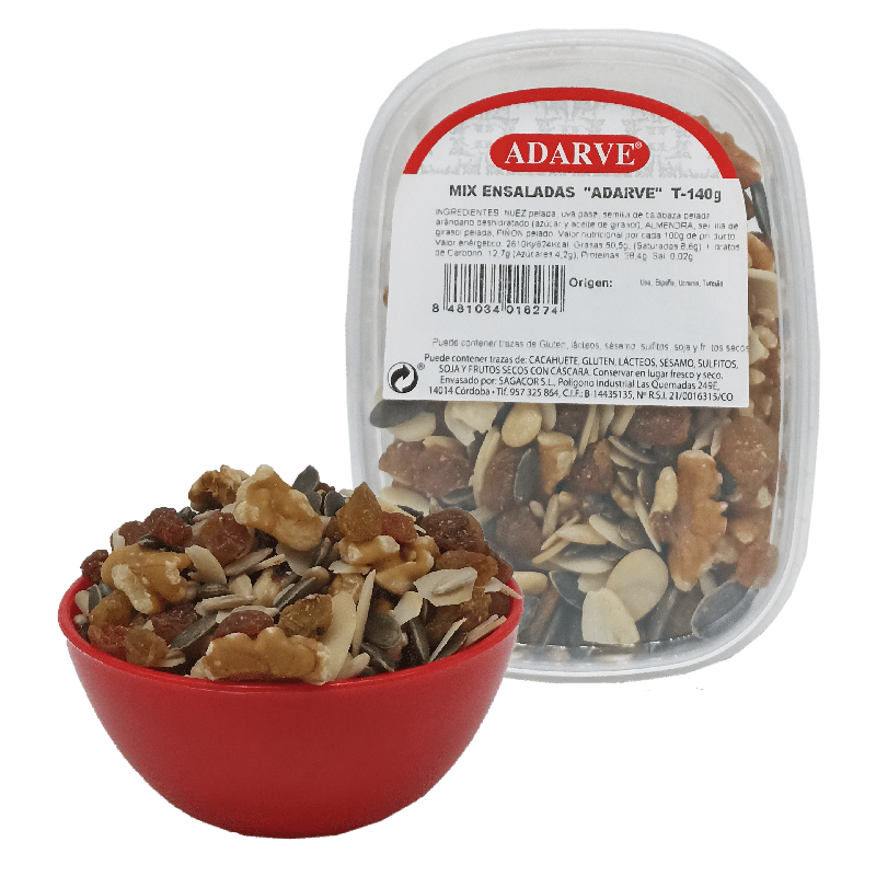 409398  Mix Frutos Secos Ensalada Adarve Tarrina 140 Gr