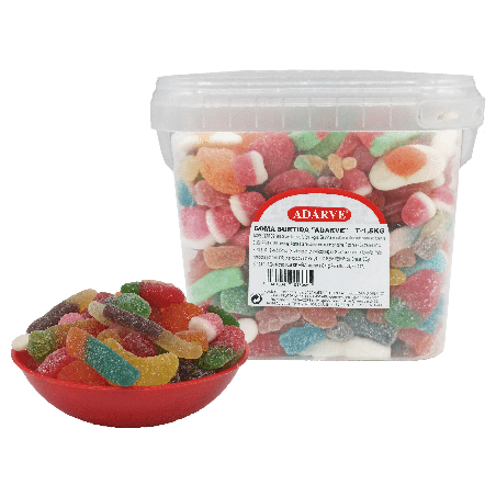 409730  Gominolas Surtidas Adarve Cubo 1.5 Kgr