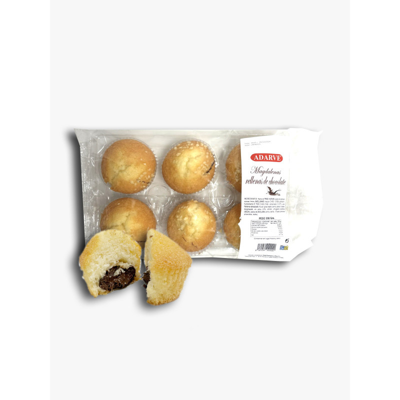 440050 - MAGDALENAS RELLENAS CHOC.- AVELLANA  ADARVE 300 GR
