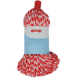 651050  Recamb.fregona Microfibra Rojo/Blanco Adarve 155Gr