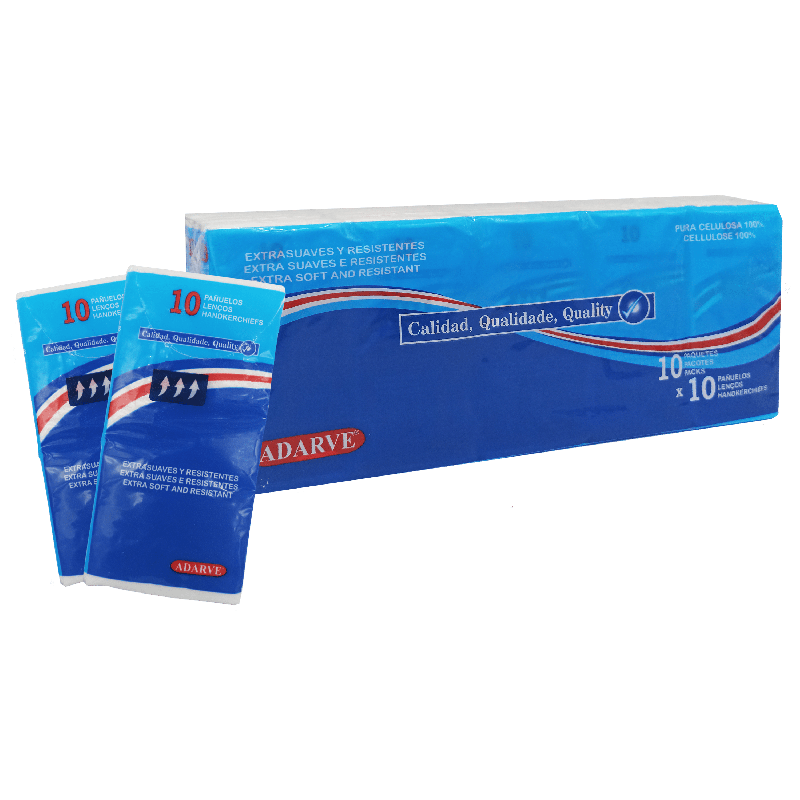600620  Pañuelos Papel Adarve 10 Ud Pack 10
