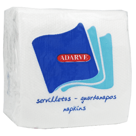 600090  Servilleta Familiar Adarve Blanca 33X33 70 Ud