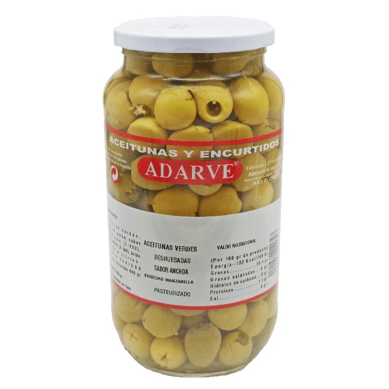 366002  Aceitunas Manzanilla S/Hueso Adarve Tarro 400Gr