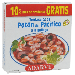 323954  Tentaculos Poton Salsa Gallega Adarve Lata 80Gr