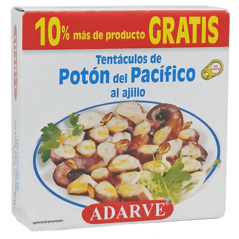 323956  Tentaculos Poton Al Ajillo Adarve Lata 80Gr