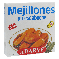 324102  Mejillon Escabeche Adarve  160 Gr