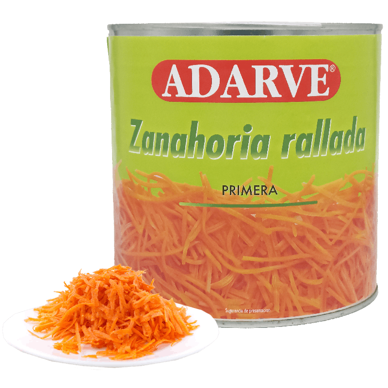 363156  Zanahoria Rallada Adarve Lata 1,500 Kg
