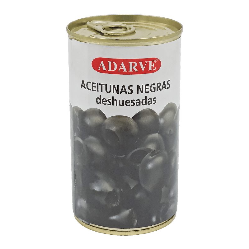 366162  Aceitunas Negras Deshuesadas Adarve Lata 130 Grs