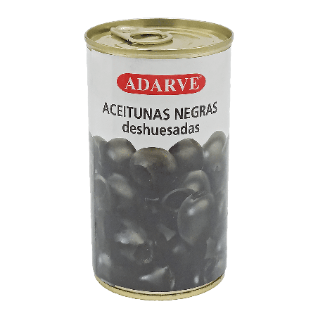 366162  Aceitunas Negras Deshuesadas Adarve Lata 130 Grs