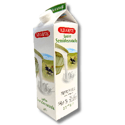 424662  Leche Adarve Semidesnatada Brik 1 Litro