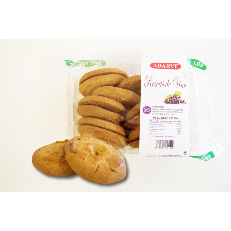 440022 ROSCAS DE VINO SIN LACTOSA ADARVE 300 grs