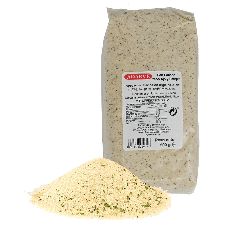 445094  Pan Rallado Ajo+Perejil Adarve Bolsa 500 Grs