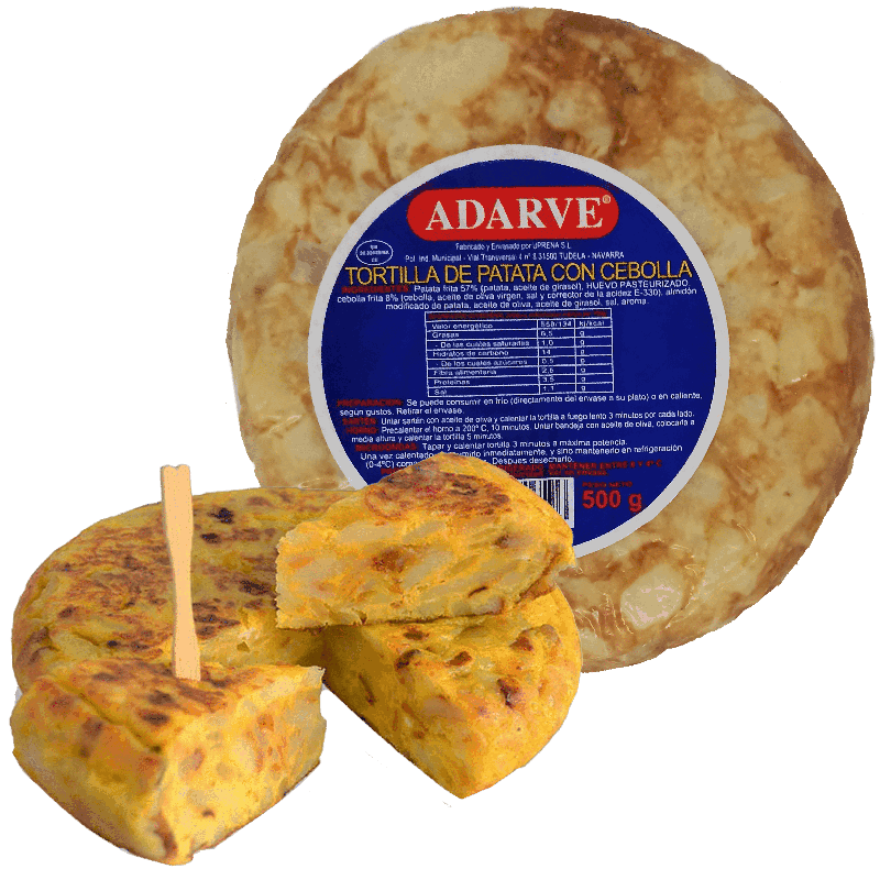 445704  Tortilla Patatas Con Cebolla Adarve 500G