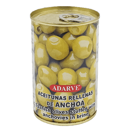 366085  Aceitunas Rellenas Adarve Lata 130 Grs