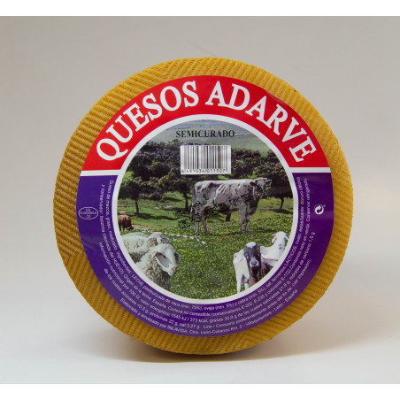 448115  Queso Adarve Media Curacion Corte P/K
