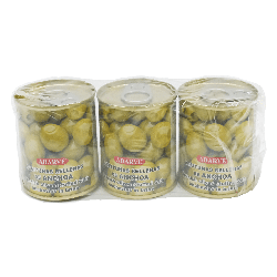 366080  Aceitunas Rellenas Adarve Lata 50 Grs Pack-3