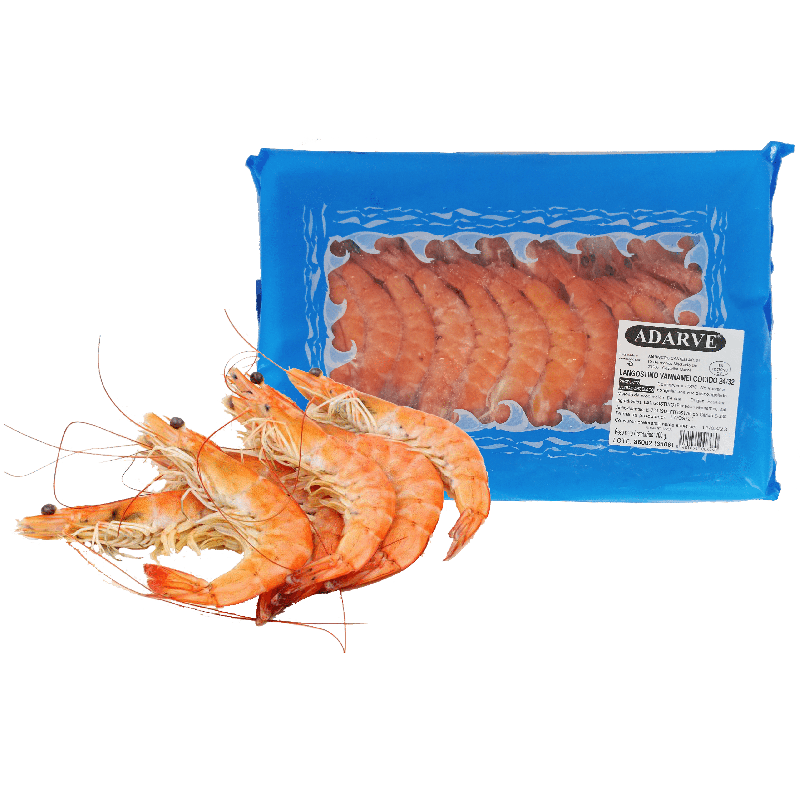 959054  Langostino Cocido Adarve 24/32 Est. 700 Gr