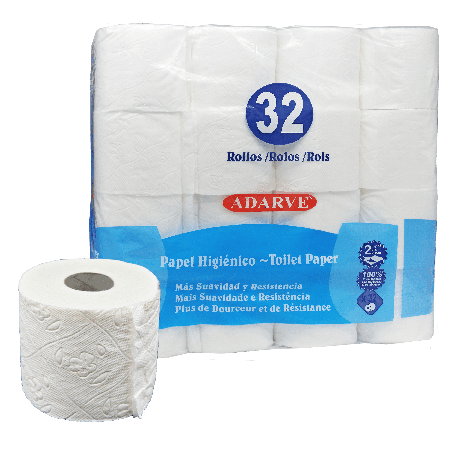 724018  Papel Higienico Adarve 2 Capas 32 Rollos