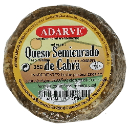 448138  Queso De Cabra Al Romero Adarve Pieza 350 Gr