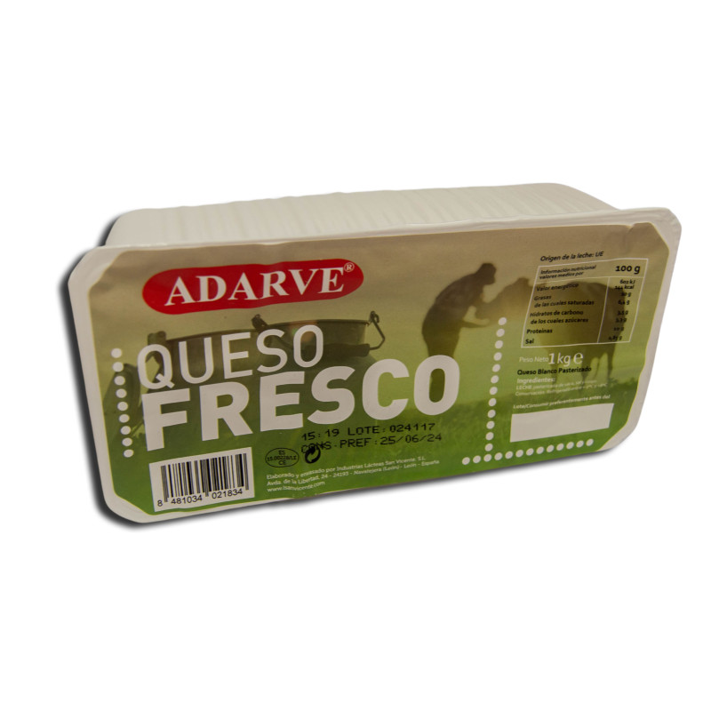 448296 - QUESO FRESCO ADARVE BARRA 1 kgr