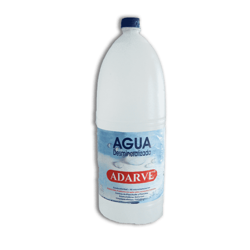 761108  Agua Desmineralizada Adarve Garrafa 4 Ltrs.